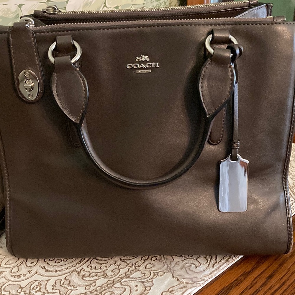 Coach Brown Leather Satchel